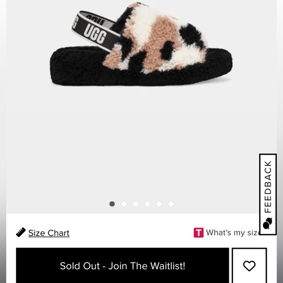 UGG FLUFF YEAH SLIDE COW PRINT—SOLD OUT AT UGG— - Picture 5 of 5